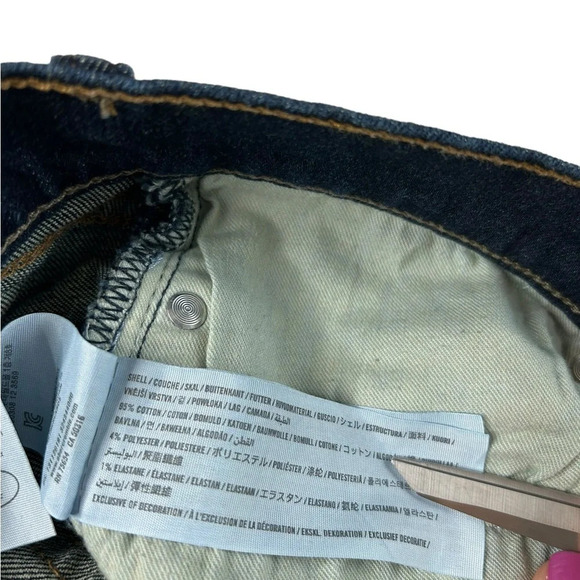 Abercrombie and Fitch Keenan Straight Jean Sz 28x30 Dark Wash EUC - Picture 8 of 11